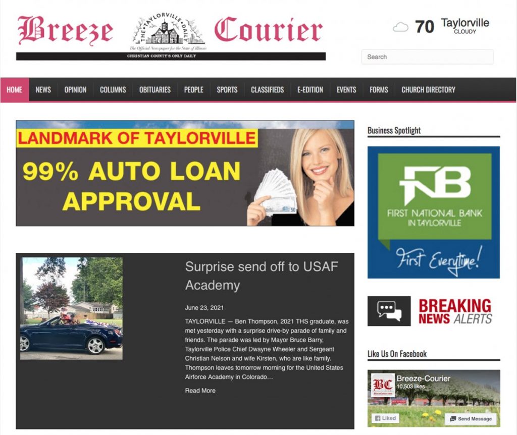 BC new website goes live Thursday The BreezeCourier